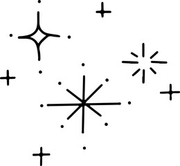 Star doodle for scrapbook
