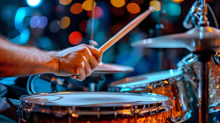 Resonant beats of the drums electrify the space, heightening the overall mood