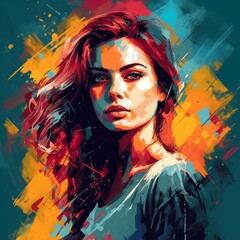 Beautiful girl woman