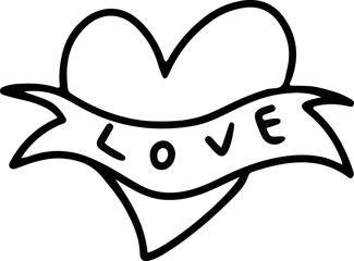 Love Doodle For Scrapbook