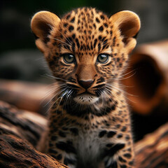 portrait of a leopard