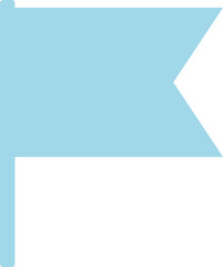 blue flag banner mark illustration