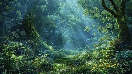 Fototapeta premium Habitat: The natural environment where a species lives, grows, and thrives, providing all necessary resources such as food, shelter, and mates for survival. 