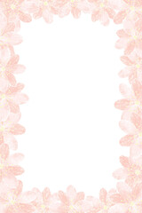 Floral water color series of frames backgrounds for wedding invitation greeting card memo notes paper page message etc