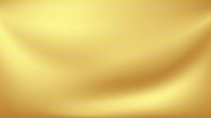 Abstract gold gradient background with halftone effect, pixel art. Vector illustration.