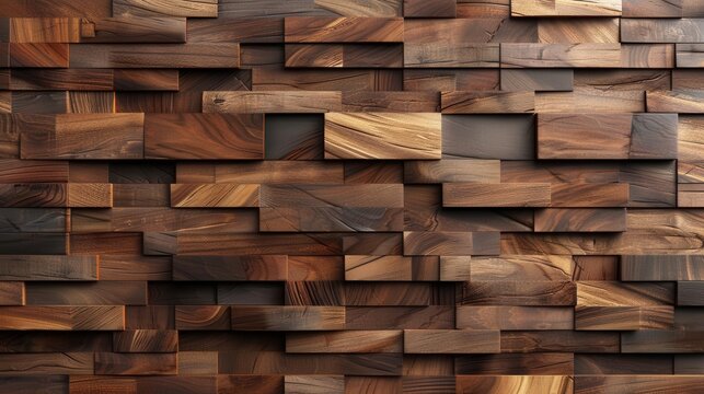 3D solid wood oak panels and material wood walnut with high-quality seamless realistic texture.