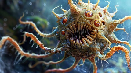 Parasitism: A symbiotic relationship where one organism, the parasite, derives benefit from another, the host, often causing harm or detriment to the host.
