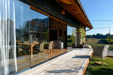 terrace in the morning