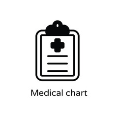 Medical chart vector icon
