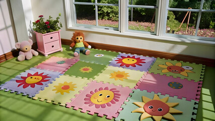 generate an image of a vibrant and playful children