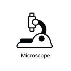 Microscope vector icon