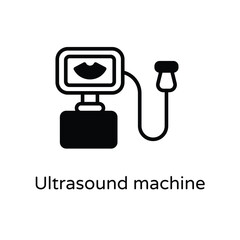 Ultrasound machine vector icon