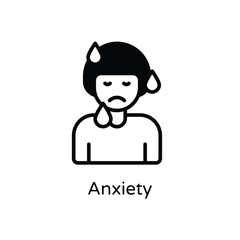 Anxiety vector icon