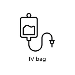 IV bag vector icon