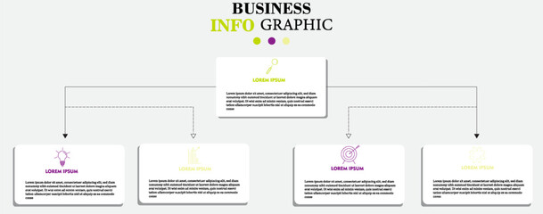 Vector Infographic design business template with icons and 5 options or steps. vector