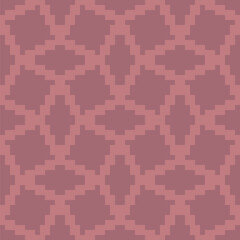 rhombus and squares. classic abstract geometric ornament. vector seamless pattern. rose red repetitive background. fabric swatch. wrapping paper. continuous design template for linen, textile