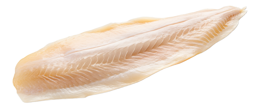 Fresh raw fish fillet isolated on white background. Perfect for seafood recipes and culinary designs. Organic, healthy, and nutritious ingredient.