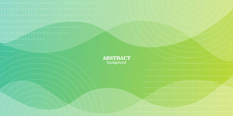 Minimal bright green abstract background with wavy shapes. Colorful green fluid design. Simple and modern concept.