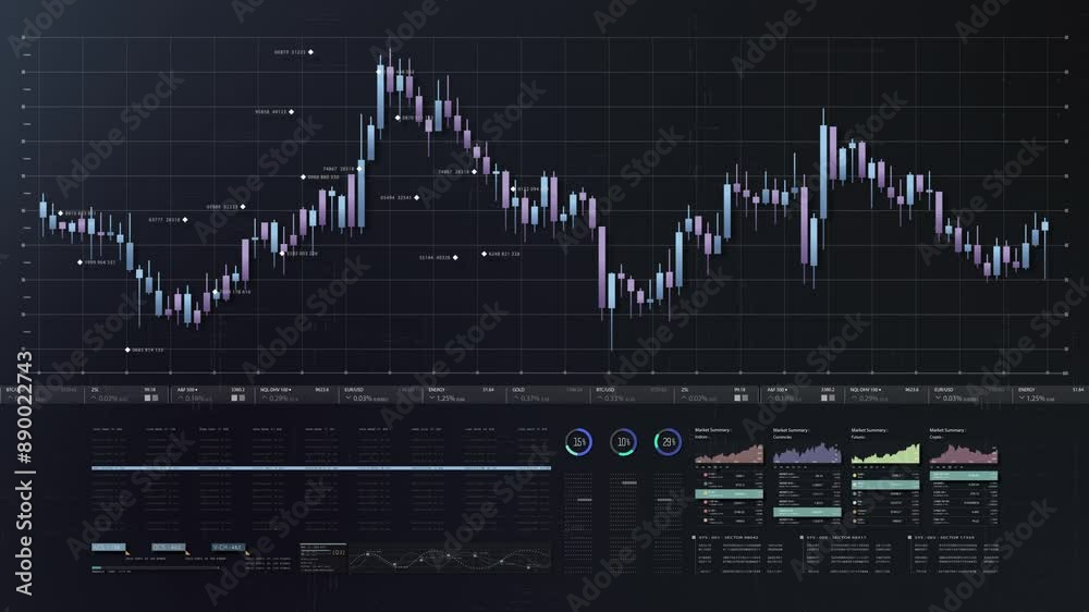 Poster dynamic data visuals for business info graphics, animated charts, and data-driven insights for a bus