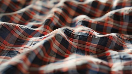 Checkered fabric for domestic and industrial use