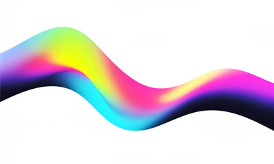 colorful abstract wavy shape background for web