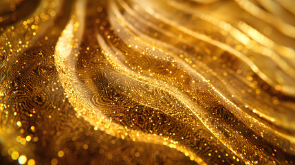 Golden glitter, gold abstract line background bg texture