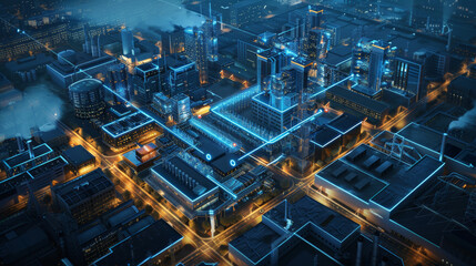 Extensive use of the Internet and the Internet of Things for industrial production mode, Industry 4.0, new quality productivity