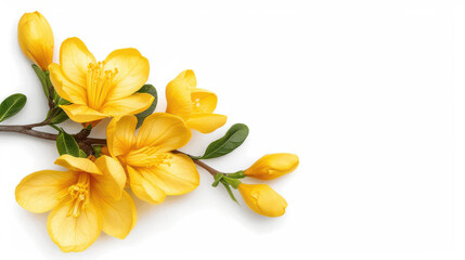 Obraz premium Vibrant illustration of yellow flowers for Vasant Panchami celebrations, perfect for festive greetings