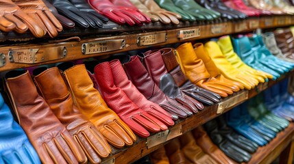 Beautiful gloves on the table