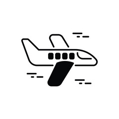 Airplane icon design with white background stock illustration