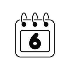 Calendar icon design with white background stock illustration