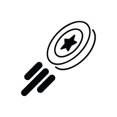 Frisbee icon design with white background stock illustration