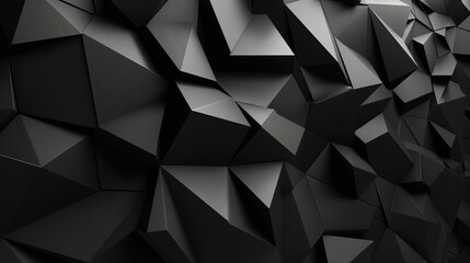 Obraz premium Abstract Black Design with Bold and Dynamic Patterns