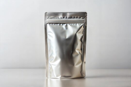  blank foil food or cosmetic doy pack pounch sachet bag packaging with zipper 