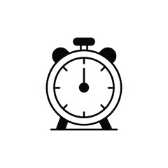 Time icon design with white background stock illustration