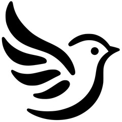 Bird logo silhouette