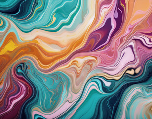 Fototapeta premium Colorful Marble Texture Background with Unique Patterns and Hues for Vibrant Designs