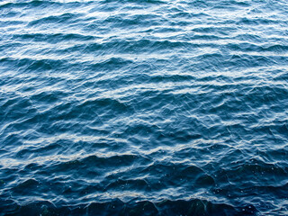 Obraz premium Aerial view of blue sea surface