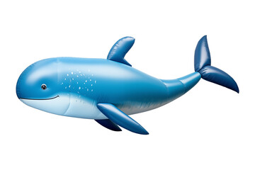 Blue whale Inflatable Isolated on Transparent PNG Background, Pool toys