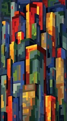 Colorful Geometric Background Template for Creative Banner Designs