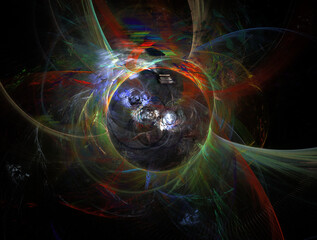 Imaginatory fractal abstract background Image