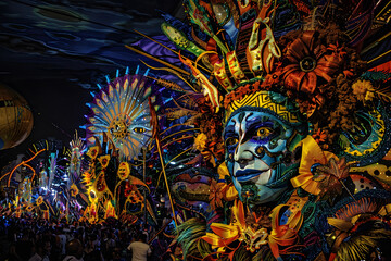 Rio de Janeiro Carnival with sambodromos, dances and lots of partying in Brazil