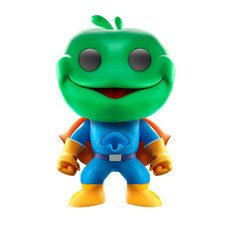 Rana súper héroe para mascota de detergentes o productos de limpieza 