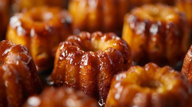 The national cuisine of France. Canele (Canel&eacute;).