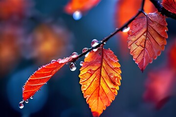 Obraz premium autumn leaves in the sun