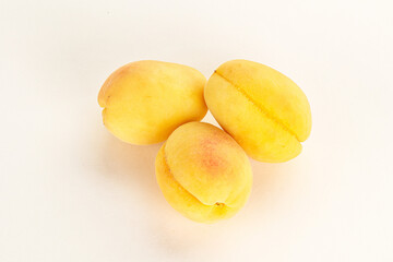 Ripe sweet juicy apricot heap