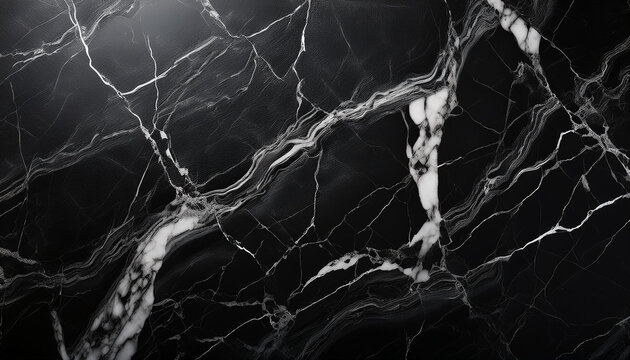 Czarny marmur dekoracja tekstura generative ai