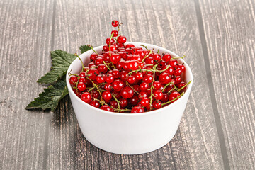 Sweet ripe red currant berries