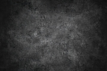 Obraz premium black scratched worn metal texture