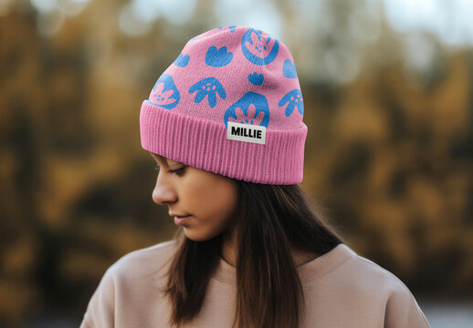 Apparel Beanie Mockup With Generative AI
